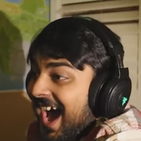 Laughing Mutahar Laughing Mutahar meme depicting SomeOrdinaryGamers youtuber with his mouth open laughing.