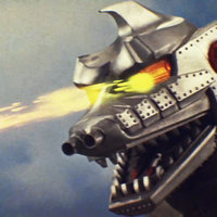Mechagodzilla Mechagodzilla shooting lasers from its eyes