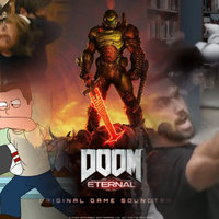 Doom soundtrack with images of people fighting.