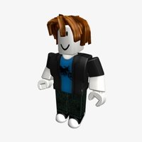 Roblox player with hair that looks like bacon