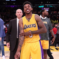 Ice In My Veins Pose Ice In My Veins Pose depicting NBA player D'Angelo Russell pointing to his arm.