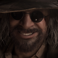 Karl Heisenberg Smiling Heisenberg from Resident Evil