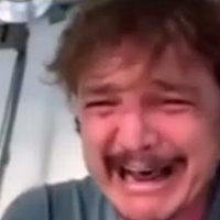 Pedro Pascal Laughing Then Crying Pedro Pascal Laughing Then Crying reaction image.