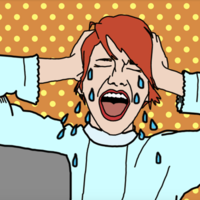 meltdown animated woman