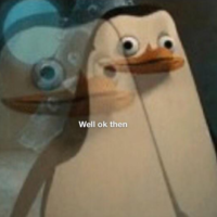 Confused Private meme format depicting a confused-looking Penguin of Madagascar.