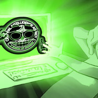 Glowie / Glowposting Glowie / Glowposting meme example depicting a CIA character emerging from a glowing computer screen.