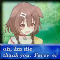 I'm Die, Thank You Forever meme example featuring Inugami Korone and the catchphrase.