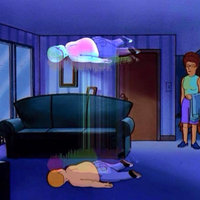 Bobby Hill Ascending / Out Of Body Experience meme format from king of the hill.