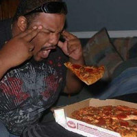 Levitating Pizza / Pizzakinesis Levitating Pizza / Pizzakinesis meme format depicting a guy pretending to levitate a slice of dominos pizza.