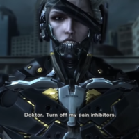 Doktor, Turn Off My Pain Inhibitors Doktor, Turn Off My Pain Inhibitors meme format depicting raiden from metal gear rising revengeance.