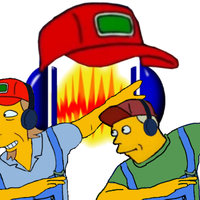 Sneedacity / Tenacity Harassment Controversy depicting Simpsons characters from the sneed's feed and seed skit in reference to programmer Cookiengineer choosing to name his Audacity fork "Tenacity" rather than "Sneedacity."