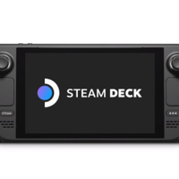 Steam Deck A concept graphic of the Steam Deck console and handheld gaming pc.