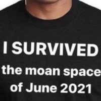 Moan Space / Room t-shirt with the text "I survived the moan space of June 2021."