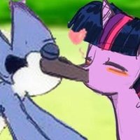 MordeTwi MordeTwi ship characters depicting Mordecai from Regular Show and Twilight Sparkle from My Little Pony: Friendship Is Magic.