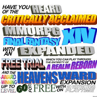 The Critically Acclaimed MMORPG meme word art text.