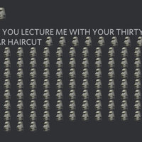 Don't You Lecture Me With Your 30 Dollar Haircut Don't You Lecture Me With Your 30 Dollar Haircut meme example depicting a large amount of Moyai emojis.