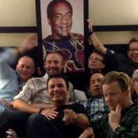 A photo from 2013 of several Blizzard employees in the Cosby Suite at BlizzCon.