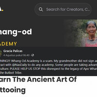 Nas Academy Whang-od Academy Scam Allegations