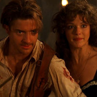 Brendan Fraser and Rachel Weisz in The Mummy.