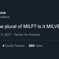 Milves Tweet about 'Milves' from 2017