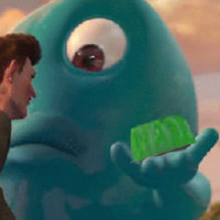 Blob Showing Off Jell-O B.O.B. from Monsters vs. Aliens showing off his Jell-O.