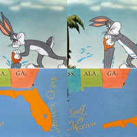 Bugs Bunny Sawing Off Florida
