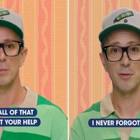 Blues Clues Steve Video screenshots depicting Steve from blue's clues in the viral video.