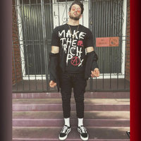 Hasan Piker's "Make the Rich Pay Tax" T-shirt