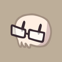 Vanripperart avatar/logo depicting a skull-like character wearing glasses.