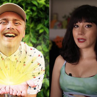 An image of both Gus Johnson and Abelina Sabrina in reference to the abuse allegations.
