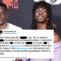 Boosie's Homophobic Comments To Lil Nas X Rapper Boosie's Homophobic Comments To Lil Nas X depicting the pair at an MTV event.