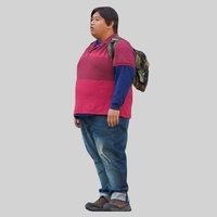 Ned Leeds Just Standing There meme template depicting Jacob Batalon from Spider-Man wearing a red polo and backpack.