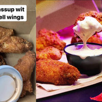Taco Bell Wings Images of Taco Bell Wings from the ad and a social media post.