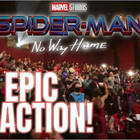 Audience Reaction to Spider-Man: No Way Home Audience Reaction to Spider-Man No Way Home meme depicting an image of a crowd reacting excitedly to a scene from the movie.
