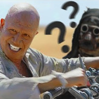 Like A Bantha meme depicting Temuera Morrison from the book of boba fett showing tusken raiders how to ride a speeder bike.