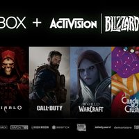 Microsoft's Acquisition of Activision Blizzard Microsoft acquires Activision Blizzard infographic with various gaming brands and franchises.