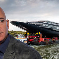 Jeff Bezos' Yacht Jeff Bezos' Yacht being hit with rotten eggs meme.