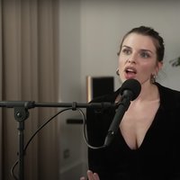 Julia fox saying "uncut jams" during a call her daddy podcast episode.