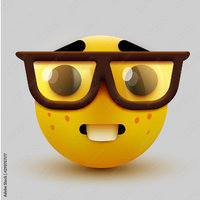 Nerd Emoji Nerd Emoji depicting an emoji with buck teeth and glasses / nerd emoji meme.