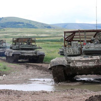 Cope Cages Cope Cages on Russian Tanks during the Russia-Ukraine conflict.