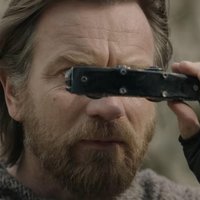 Obi-Wan Kenobi Binoculars Obi-Wan Kenobi Binoculars meme format depicting ewan mcgregor looking through a set of binoculars from the Kenobi teaser trailer.