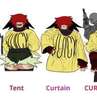 Curtain Call Challenge Curtain call challenge art example depicting an anime character slowly untucking and opening their shirt.