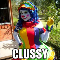 Clussy Clussy or Clown Pussy meme example.