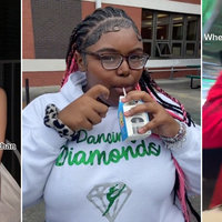 I Wanna Ride, I Wanna Ride TikTok trend depicting three examples of people engaging with it.