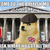 British Museum Stealing Things British Museum Stealing Things meme example depicting Doge.