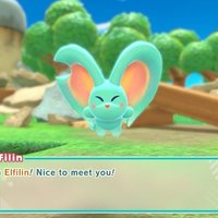 Elfilin character from kirby and the forgotten land video game.