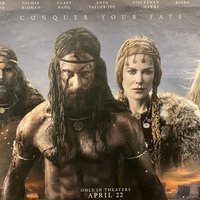 The northman subway poster with no title of the movie.