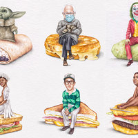 Celebs on Sandwiches on Instagram