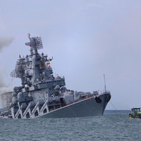 Moskva Sinking Russian warship and cruiser Moskva sinking in Black Sea by Ukraine