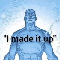 Source? I Made It Up Source I Made It Up meme example depicting doctor manhattan from watchmen.